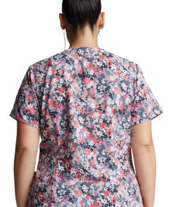 Dickies Clearance Women's Daisy Duty Print Scrub Top -Silverts-shop 2 di dk616 printclearance 650