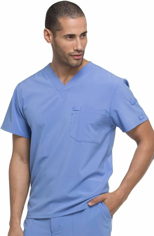 Dickies Clearance Men's V-Neck Solid Scrub Top - Image 2