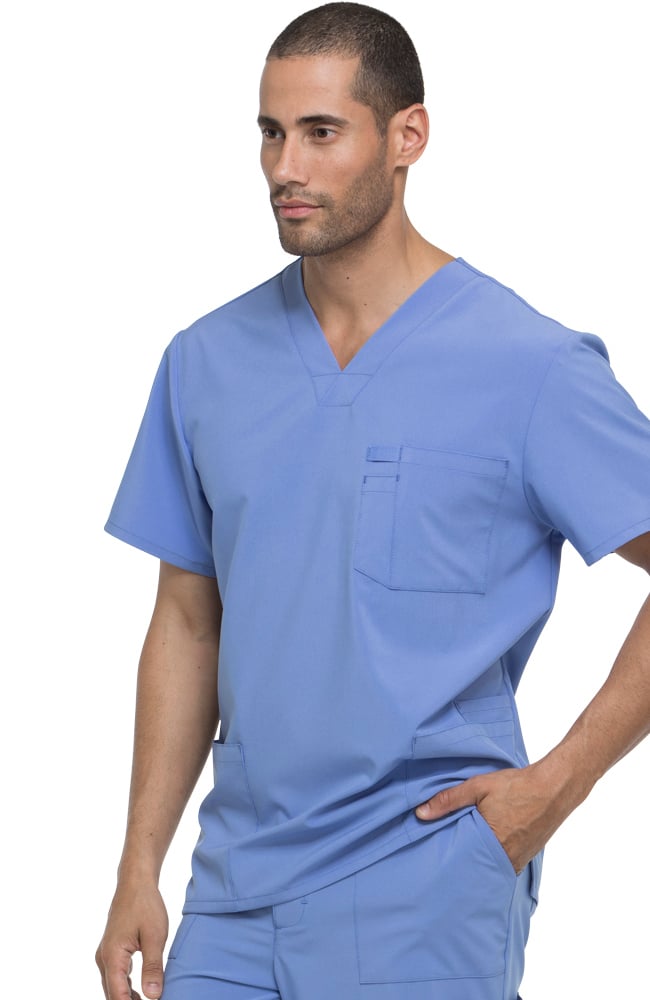 Clearance Men's V-Neck Utility Solid Scrub Top Dickies Clearance Men's V-Neck Utility Solid Scrub Top -Silverts-shop 2 di dk645 clearance 650