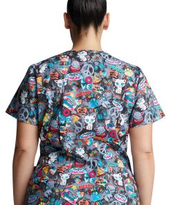 Dickies Clearance Women's Pawsitive Vibes Print Scrub Top 3 Dickies Clearance Women's Pawsitive Vibes Print Scrub Top -Silverts-shop 2 di dk700 printclearance 650 1