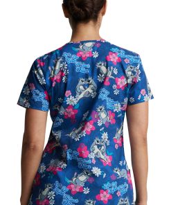 Dickies Clearance Women's Be Kind To Each Otter Print Scrub Top -Silverts-shop 2 di dk704 printclearance 650 1