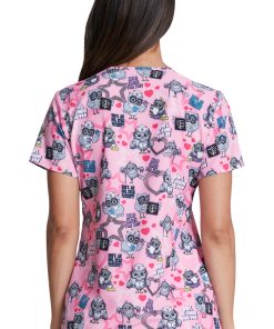 Dickies Clearance Women's Hoo Cares For You Print Scrub Top 3 Dickies Clearance Women's Hoo Cares For You Print Scrub Top -Silverts-shop 2 di dk717 printclearance 650 1
