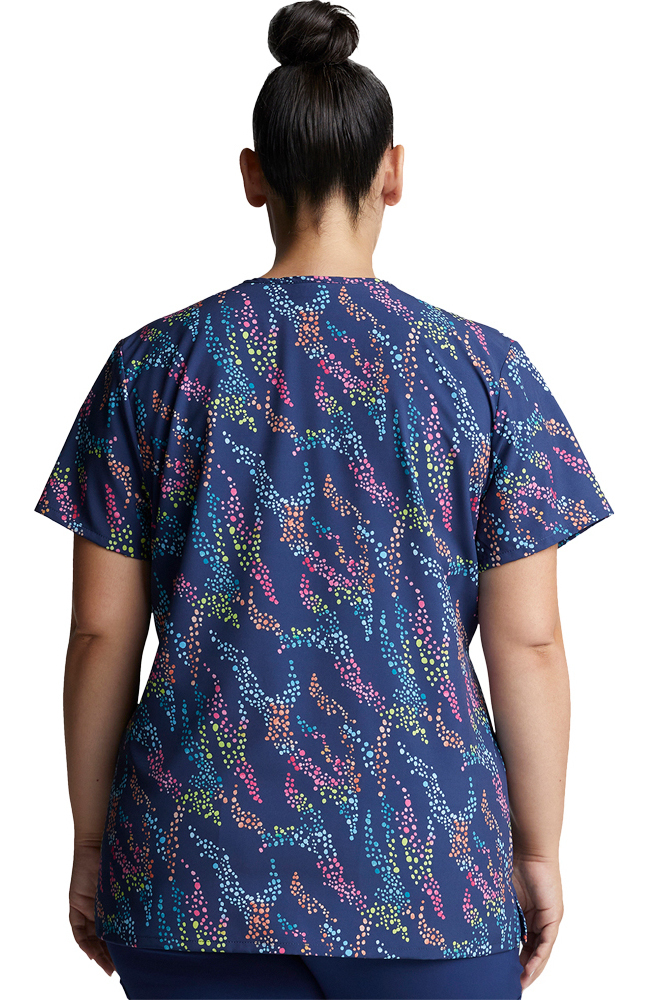 Clearance Women's Safari Spots Print Scrub Top Dickies Clearance Women's Safari Spots Print Scrub Top -Silverts-shop 2 di dk717 printclearance 650