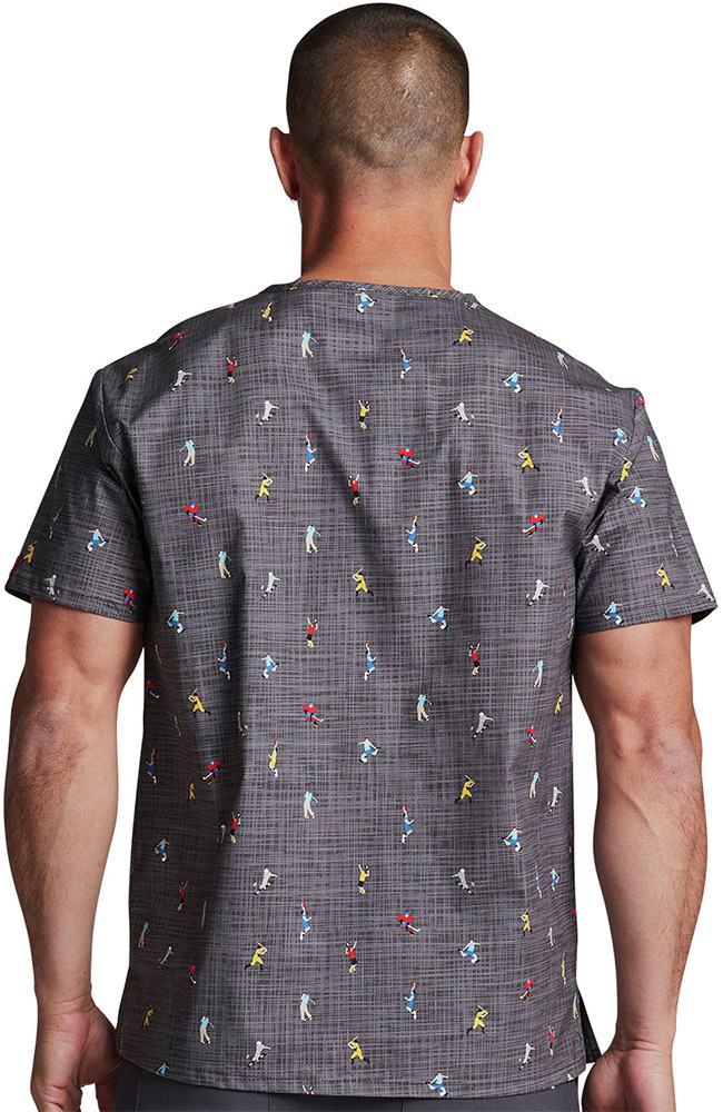 Clearance Men's Hey There Sport Print Scrub Top Dickies Clearance Men's Hey There Sport Print Scrub Top -Silverts-shop 2 di dk725 printclearance 650 1