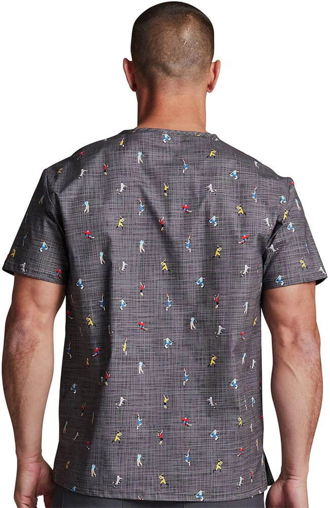 Dickies Clearance Men's Hey There Sport Print Scrub Top - Image 2