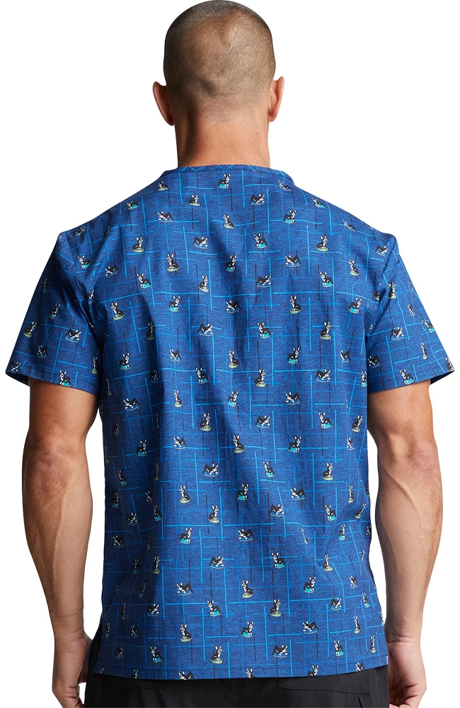 Dickies Clearance Men's Doggone Cool Print Scrub Top - Image 2