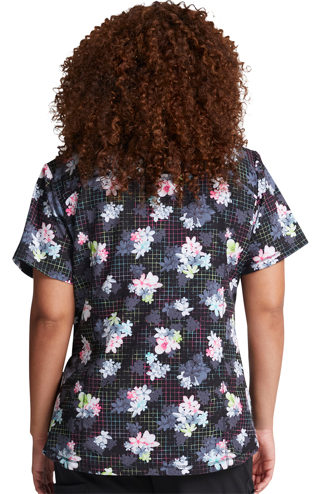 Clearance Women's Light Bright Blooms Print Scrub Top Dickies Clearance Women's Light Bright Blooms Print Scrub Top -Silverts-shop 2 di dk731 printclearance 650
