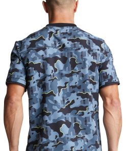 Dickies Clearance Men's Tough Glowing Print Scrub Top -Silverts-shop 2 di dk779 printclearance 650