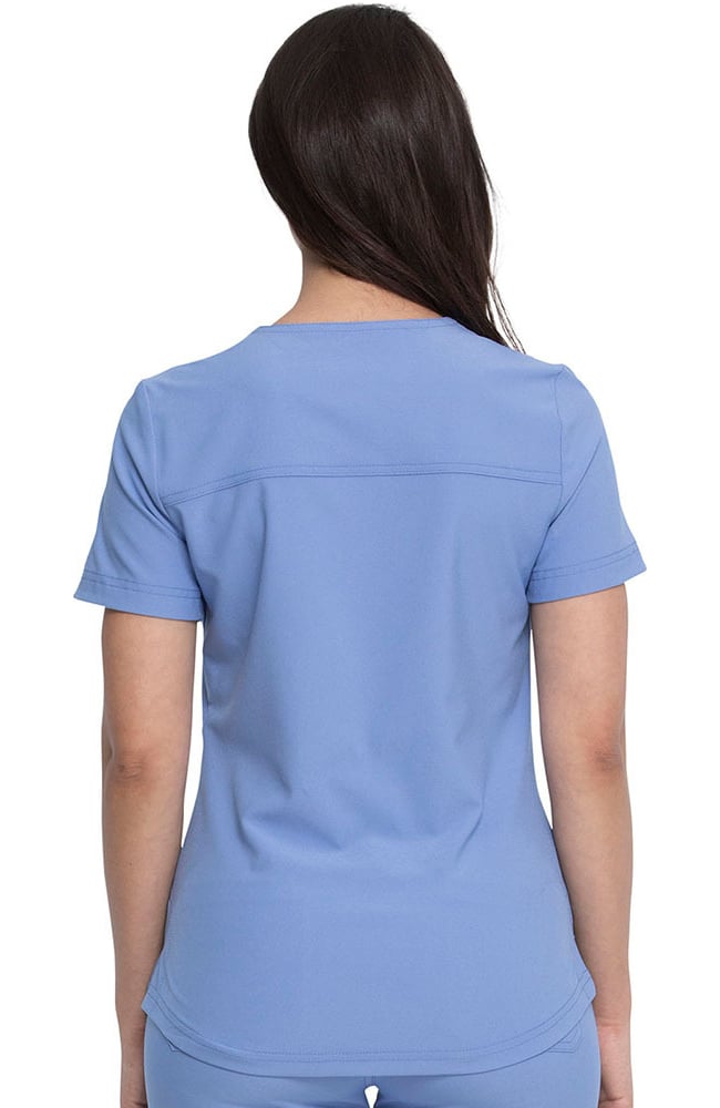 Dickies Clearance Women's Mock Wrap Solid Scrub Top 4 Dickies Clearance Women's Mock Wrap Solid Scrub Top - Image 2
