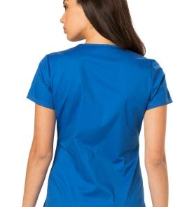 Dickies Clearance Women's V-Neck Solid Scrub Top -Silverts-shop 2 di dk800 clearance 650