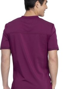 Dickies Men's Knitted Panel Solid Scrub Top -Silverts-shop 2 di dk845 650