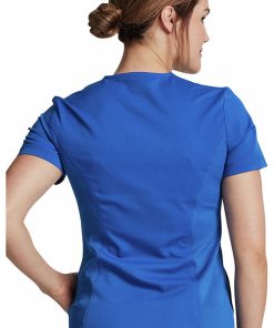 Dickies Women's V-Neck Solid Scrub Top -Silverts-shop 2 di dk940 650