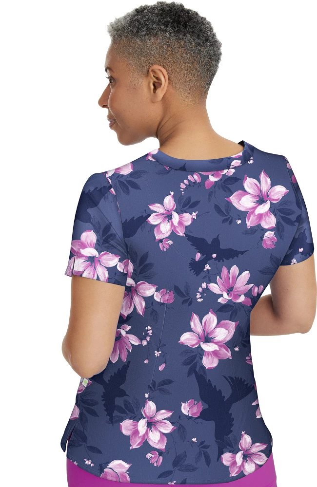 Healing Hands Clearance Women's Amanda Nature Lover Print Scrub Top - Image 2