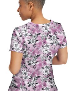 Healing Hands Clearance Women's Amanda Serene Bouquet Print Scrub Top 3 Healing Hands Clearance Women's Amanda Serene Bouquet Print Scrub Top -Silverts-shop 2 hh 2266 printclearance 650
