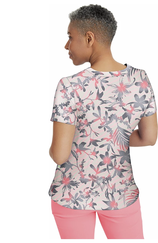 Healing Hands Clearance Women's Amanda Surf's Up Print Scrub Top - Image 2