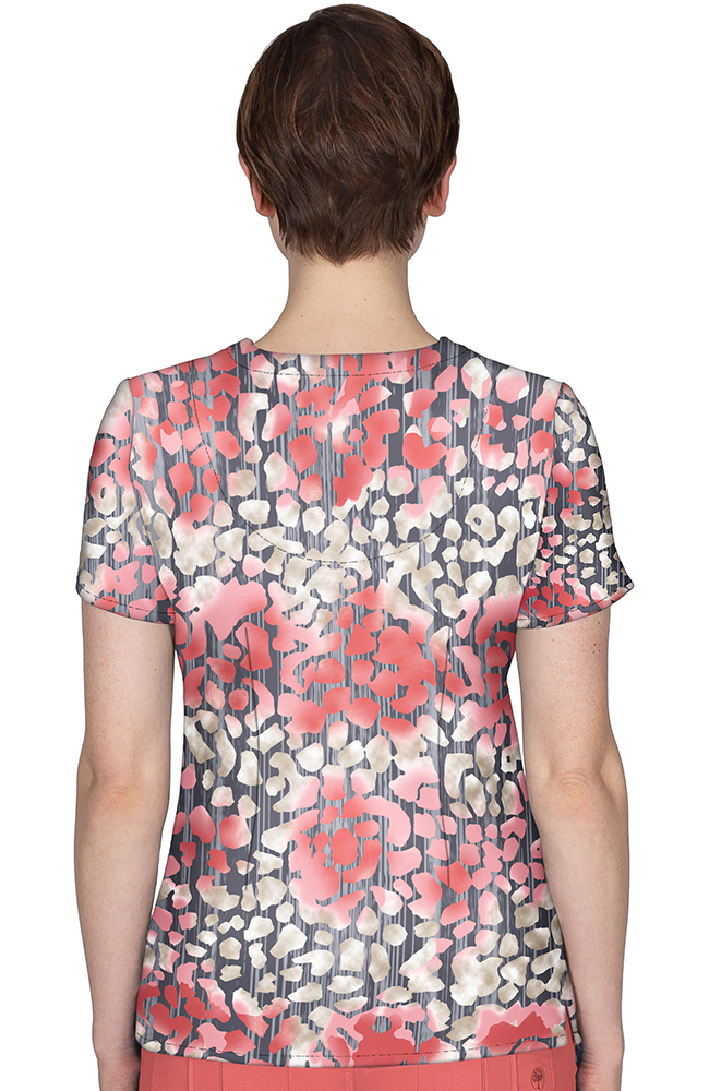 Clearance Women's Amanda Textured Skin Print Scrub Top Healing Hands Clearance Women's Amanda Textured Skin Print Scrub Top -Silverts-shop 2 hh 2266 printclearance 650 4