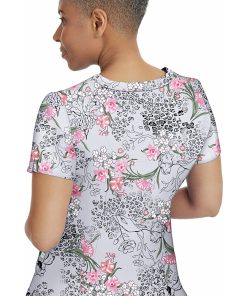 Healing Hands Clearance Women's Amanda Wild Flower Print Scrub Top -Silverts-shop 2 hh 2266 printclearance 650 8