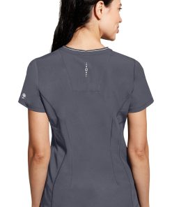 Healing Hands Women's Sonia Zip Y-Neck Scrub Top -Silverts-shop 2 hh 2274 650