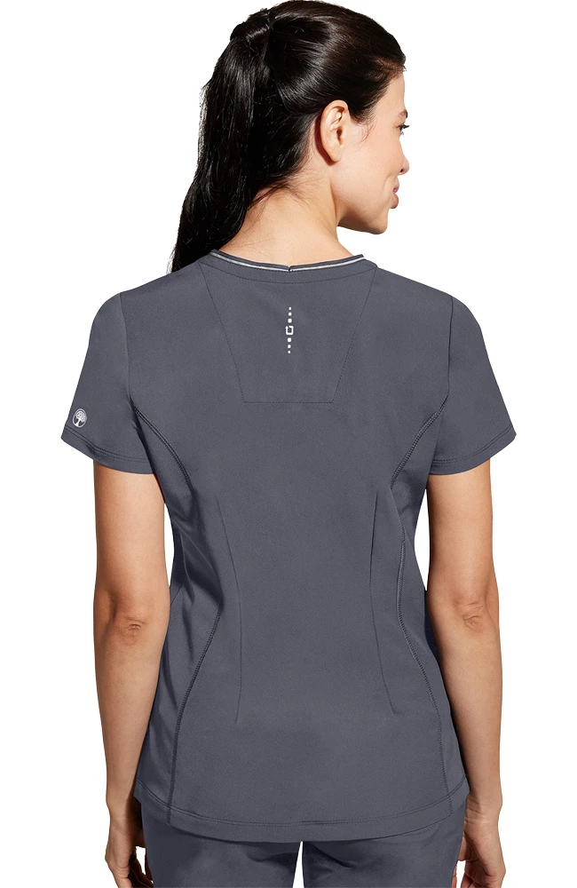 Healing Hands Women's Sonia Zip Y-Neck Scrub Top - Image 2