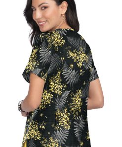 Koi Clearance Women's Lola Baby's Breath Print Scrub Top -Silverts-shop 2 ko 1027pr printclearance 650