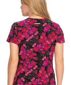 Koi Clearance Women's Early Energy Brush Stroke Floral Print Scrub Top 3 Koi Clearance Women's Early Energy Brush Stroke Floral Print Scrub Top -Silverts-shop 2 ko 1029pr printclearance 650 1
