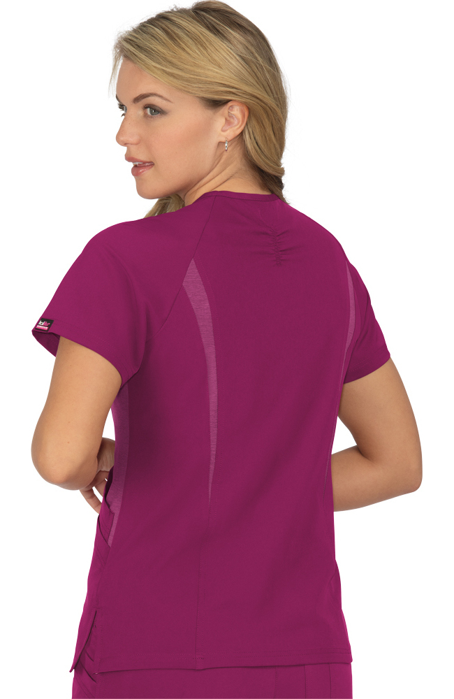 Women's Transform Solid Scrub Top Koi Women's Transform Solid Scrub Top -Silverts-shop 2 ko 1042 650