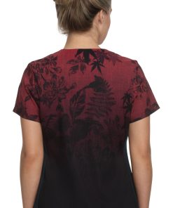 Koi Clearance Women's Reform Eastern Dreams Ruby Ombre Print Scrub Top -Silverts-shop 2 ko 1048pr printclearance 650