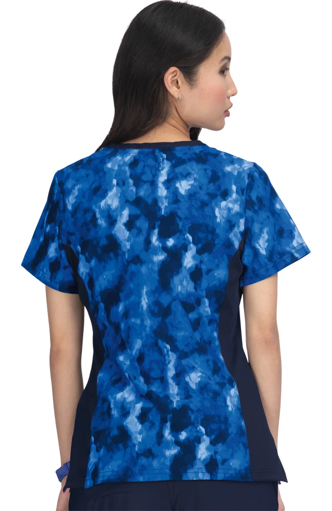 Koi Clearance Women's Raquel Mock Wrap Camo Visions Print Scrub Top - Image 2