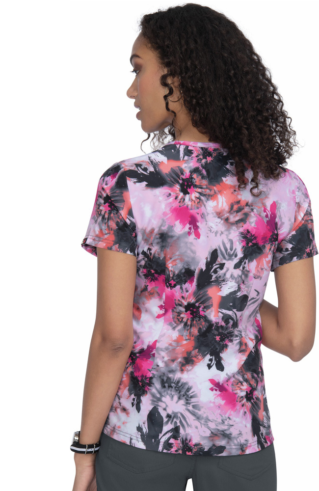 Clearance Women's Nadi Tie Dye Floral Print Scrub Top Koi Clearance Women's Nadi Tie Dye Floral Print Scrub Top -Silverts-shop 2 ko 1057pr printclearance 650 1