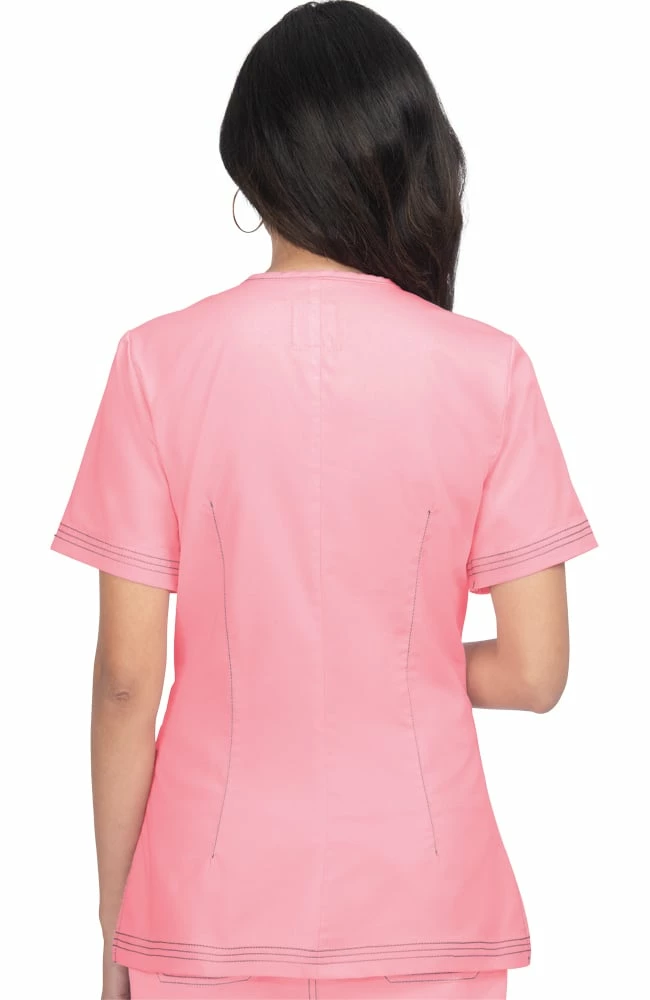 Koi Women's Regan Y-Neck Scrub Top - Image 2