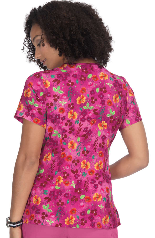 Clearance Women's Aurora Pressed Flower Print Scrub Top Koi Clearance Women's Aurora Pressed Flower Print Scrub Top -Silverts-shop 2 ko 1066pr printclearance 650