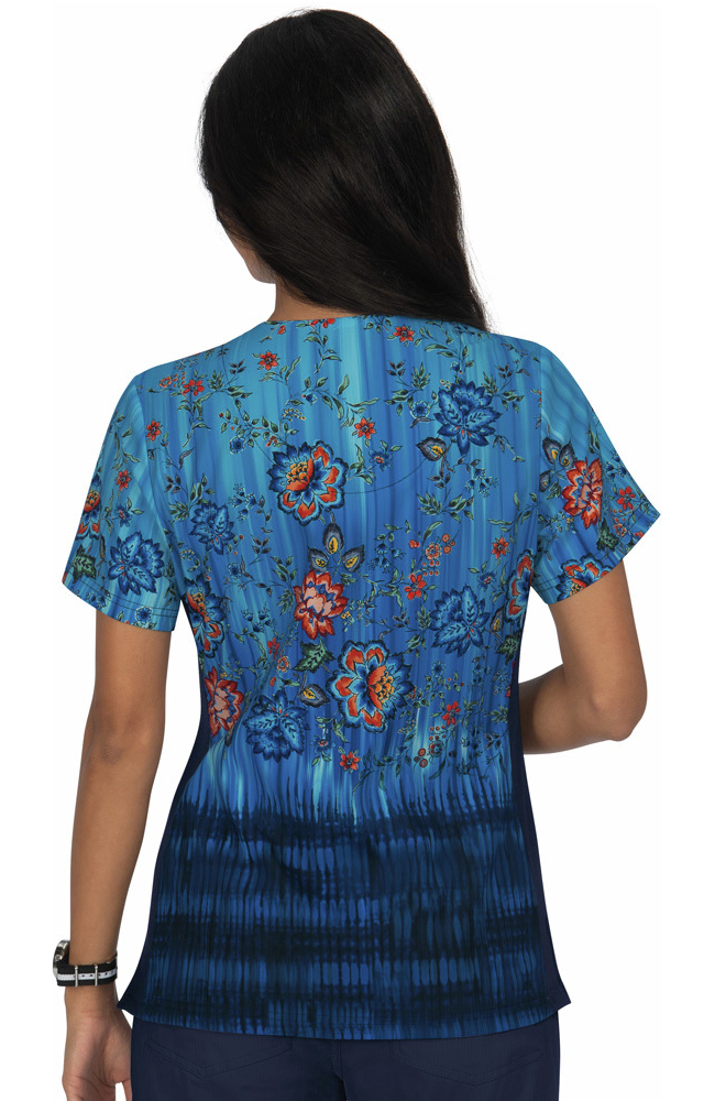 Koi Clearance Women's Reform Jacobean Ombre Print Scrub Top 4 Koi Clearance Women's Reform Jacobean Ombre Print Scrub Top - Image 2