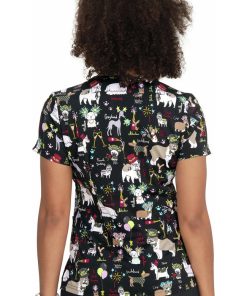 Koi Clearance Women's Leslie Fancy Party Print Scrub Top 3 Koi Clearance Women's Leslie Fancy Party Print Scrub Top -Silverts-shop 2 ko 384pr printclearance 650 5