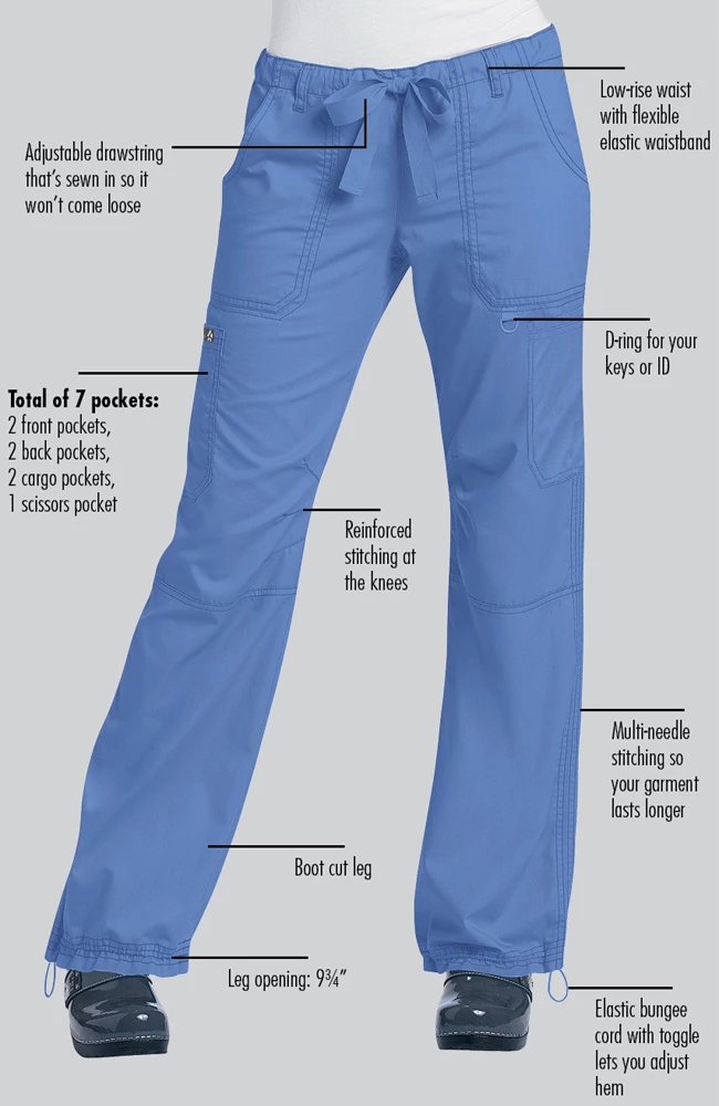 Koi Clearance Women's Lindsey Drawstring Elastic Waist Scrub Pant - Image 2