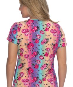 Koi Clearance Women's Bell Valley Rose Ombre Print Scrub Top 3 Koi Clearance Women's Bell Valley Rose Ombre Print Scrub Top -Silverts-shop 2 ko b120pr printclearance 650 3