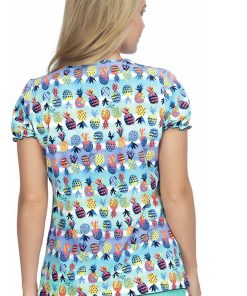 Koi Clearance Women's Blossom Pineapple Paradise Print Scrub Top 3 Koi Clearance Women's Blossom Pineapple Paradise Print Scrub Top -Silverts-shop 2 ko b123pr printclearance 650 1
