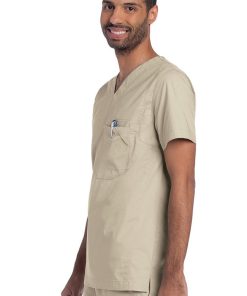 Landau Clearance Men's V-Neck Ripstop Scrub Top -Silverts-shop 2 ln 4127 clearance 650