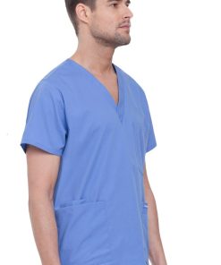 Landau Clearance Men's 5-Pocket Solid Scrub Top -Silverts-shop 2 ln 7489 clearance 650