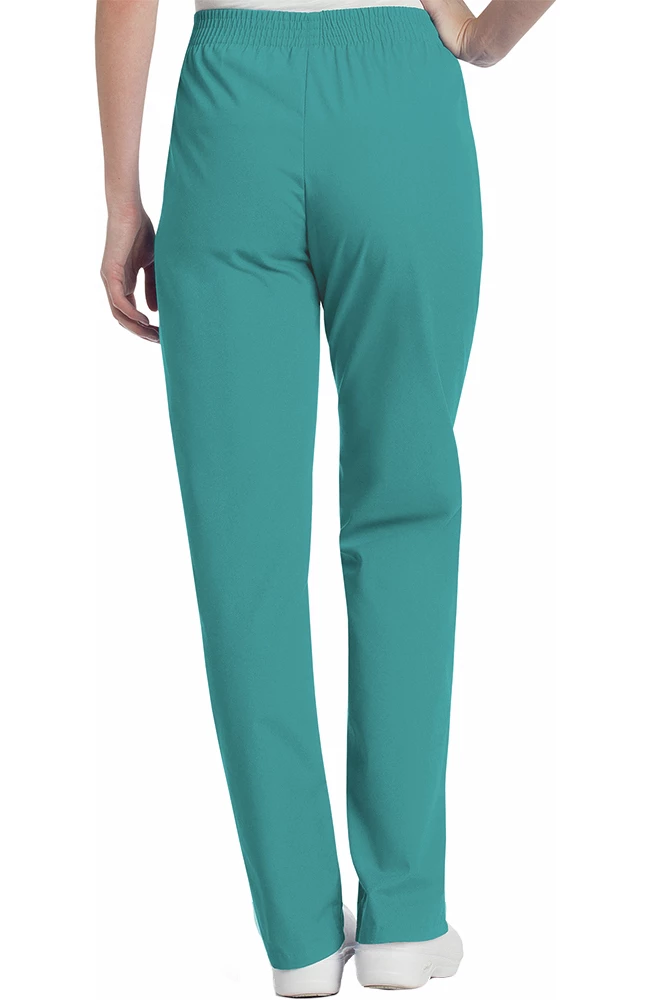 Landau Clearance Women's Eased Classic Fit With Elastic Waist Scrub Pants - Image 2
