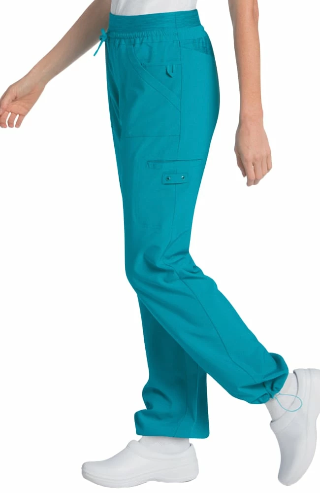 Urbane Clearance Women's Knit Waist Cargo Jogger Scrub Pant - Image 2