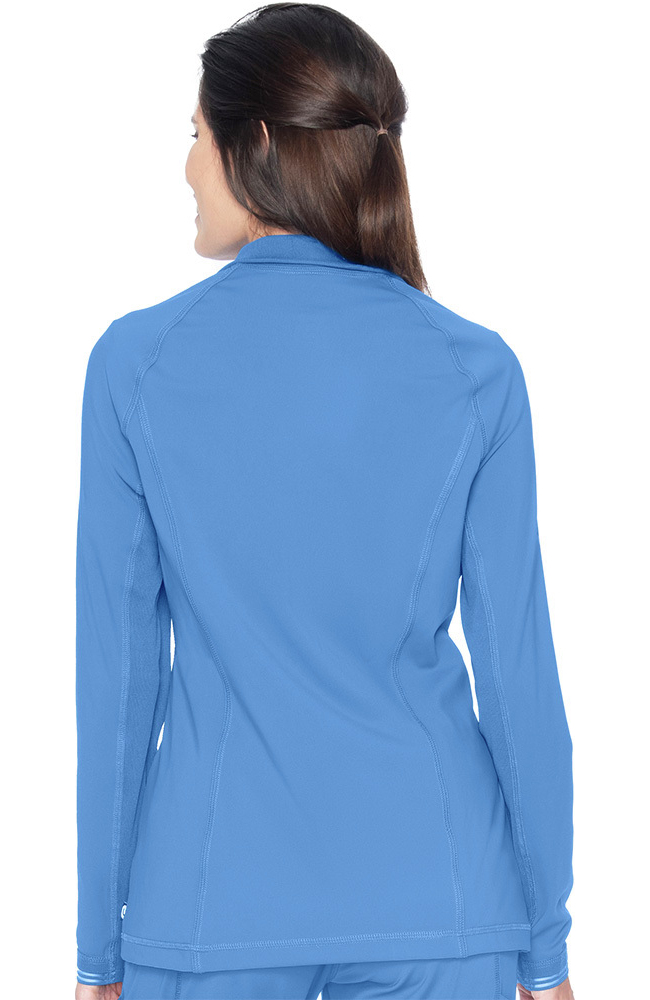 Women's Contrast Trim Solid Scrub Jacket Urbane Women's Contrast Trim Solid Scrub Jacket -Silverts-shop 2 ln 9742 650