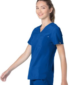 Alternative view of Urbane Women's Tailored V-Neck Solid Scrub Top