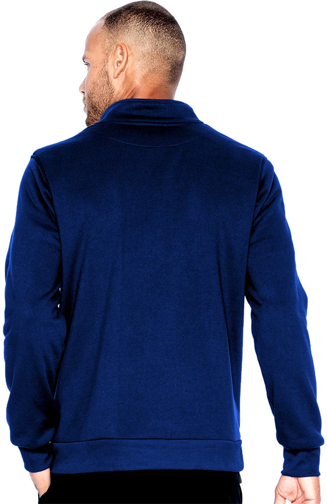 Urbane Men's Fleece Solid Scrub Jacket - Image 2