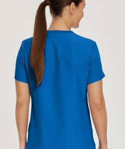 Landau Women's 2 Pocket V-Neck Scrub Top -Silverts-shop 2 ln lt101 650
