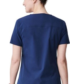 Medelita Women's Vista Solid Scrub Top 3 Medelita Women's Vista Solid Scrub Top -Silverts-shop 2 md et11822 650