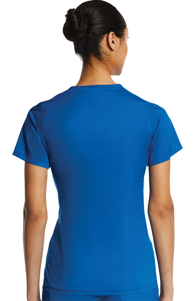 Women's Sporty V-Neck Solid Scrub Top EON Women's Sporty V-Neck Solid Scrub Top -Silverts-shop 2 mv 1778 650