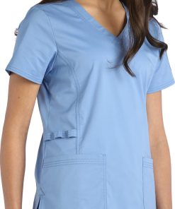 Maevn Uniforms Clearance Women's Signature V-Neck Solid Scrub Top 3 Maevn Uniforms Clearance Women's Signature V-Neck Solid Scrub Top -Silverts-shop 2 mv 2101 clearance 650