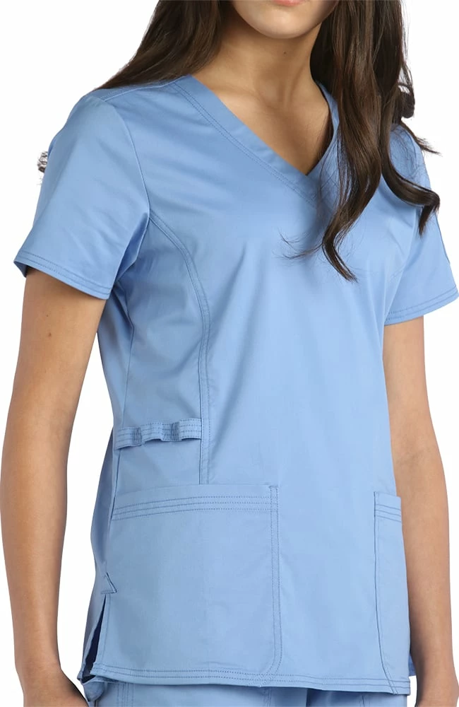 Maevn Uniforms Clearance Women's Signature V-Neck Solid Scrub Top - Image 2