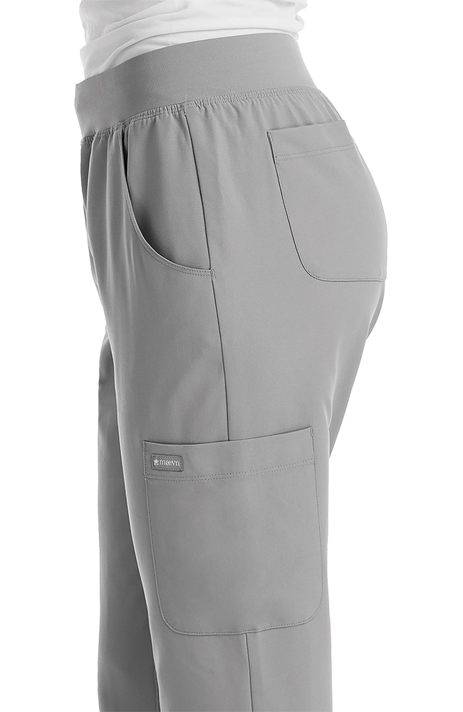 Women's Pull On Jogger Scrub Pant Maevn Uniforms Women's Pull On Jogger Scrub Pant -Silverts-shop 2 mv 5092 650