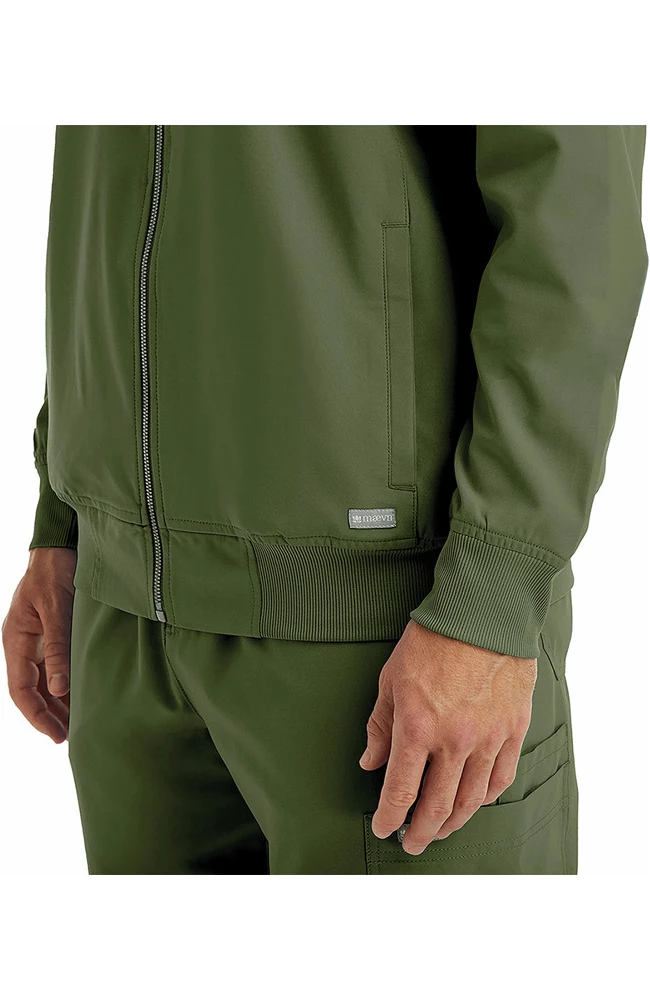 Maevn Uniforms Men's Front Zip Warm Up Scrub Jacket - Image 2